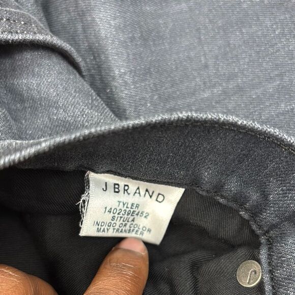 J Brand Tyler Slim Fit Black Straight Leg Jeans - Picture 4 of 6